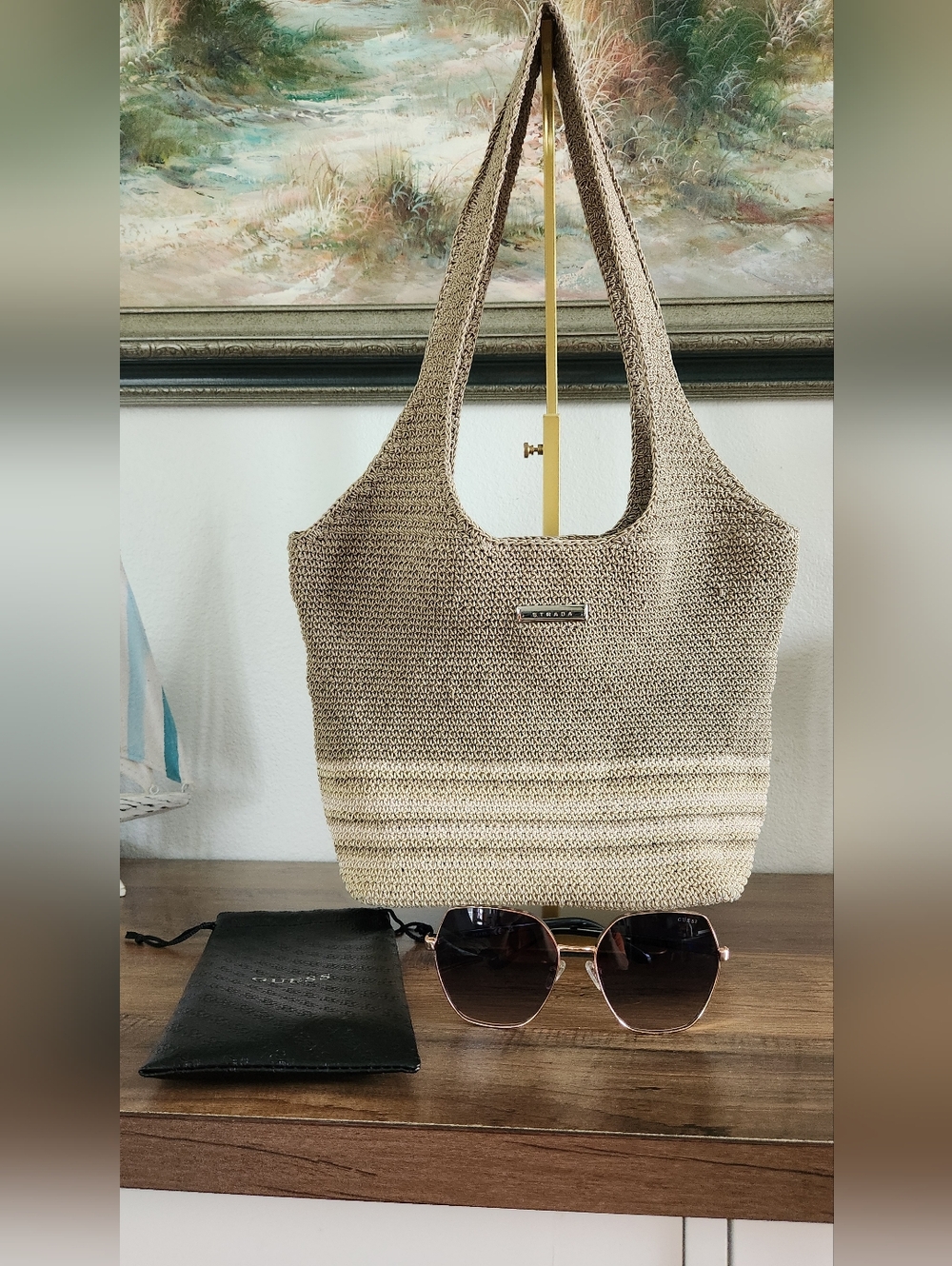 New Guess Sunglasses & Tote Bundle